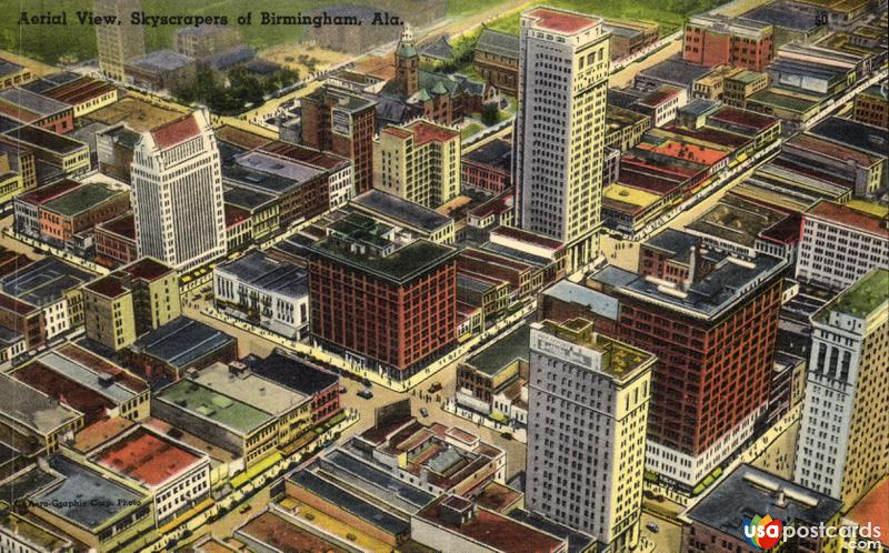 Pictures of Birmingham, Alabama, United States: Arial View, Skyscrapers of Birmingham
