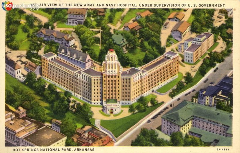 Pictures of Hot Springs, Arkansas, United States: Air View of the New Army and Navy Hospital