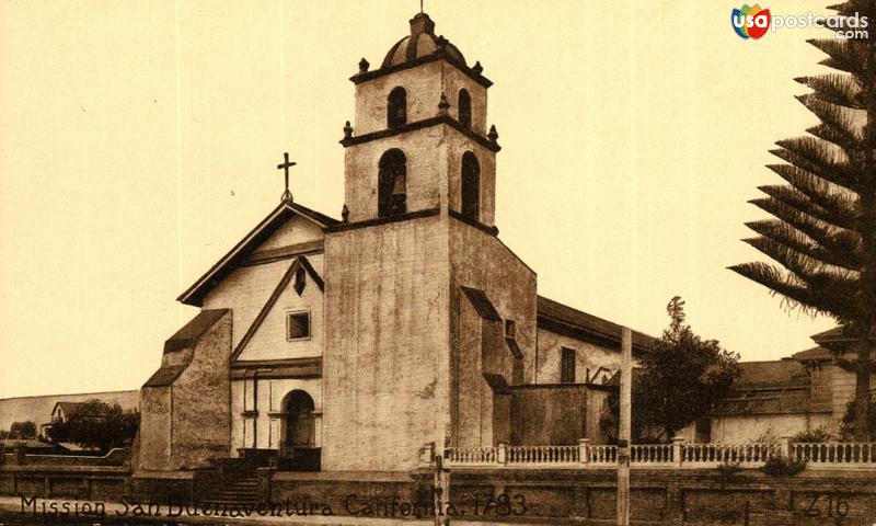 Mission San Buenaventura, California. 1783