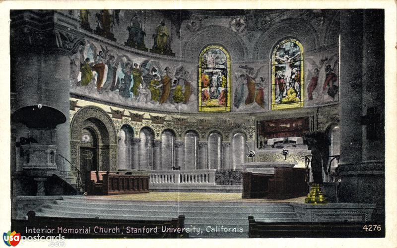 Interior Memorial Church, Stanford University