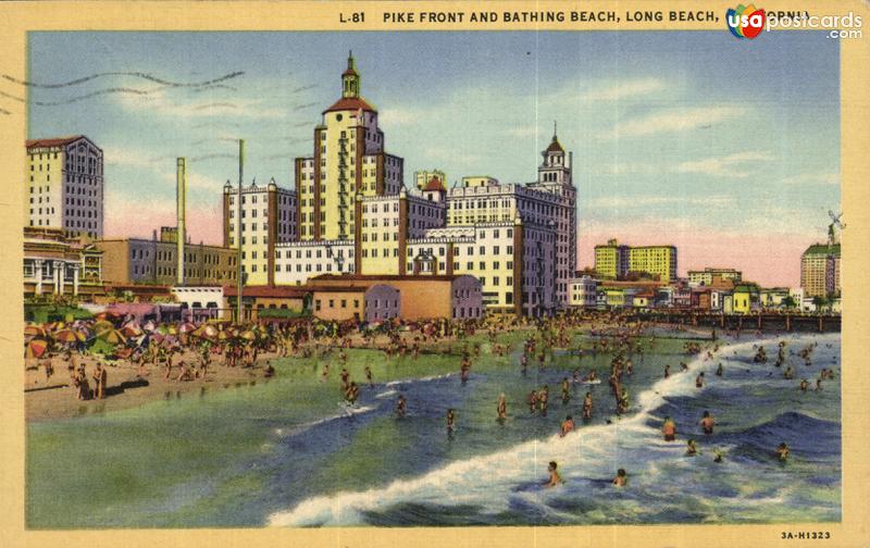 Pictures of Long Beach, California, United States: Pike from and bathing beach