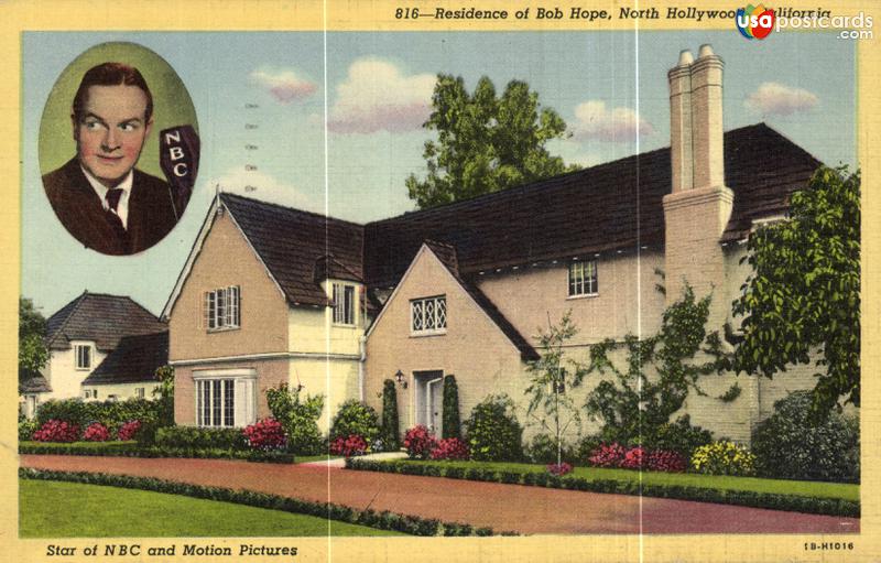 Pictures of Hollywood, California, United States: Residence of Bob Hope, North Hollywood / Star of NBC and Motion Pictures