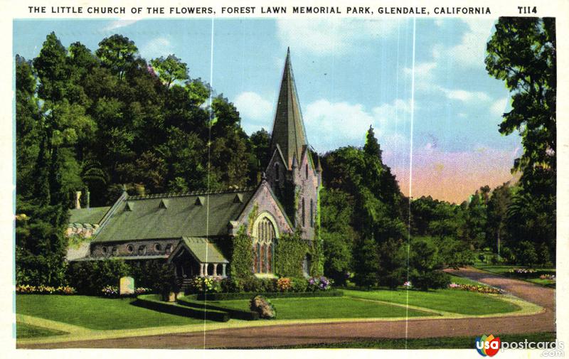Pictures of Glendale, California, United States: The Little Church of the Flowers. Forest Lawn Memorial Park