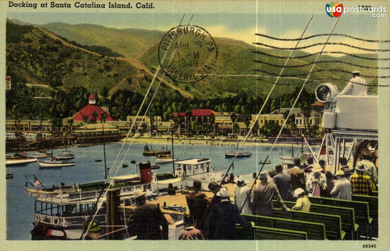 Docking at Santa Catalina Island