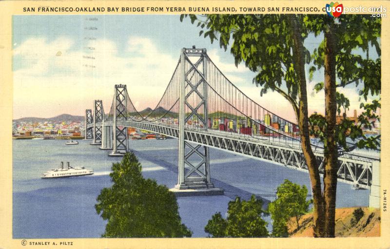 San Francisco-Oakland Bay Bridge from Yerba Buena Island