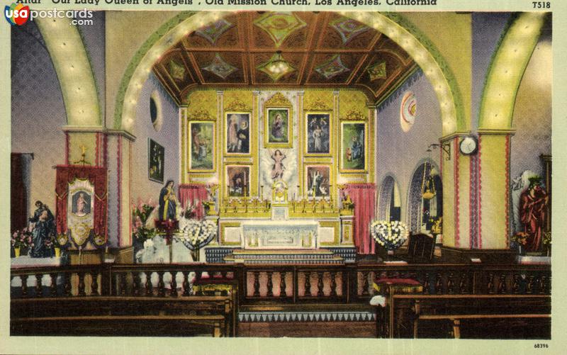 Altar Our Lady Queen of Angels, Old Mission Church