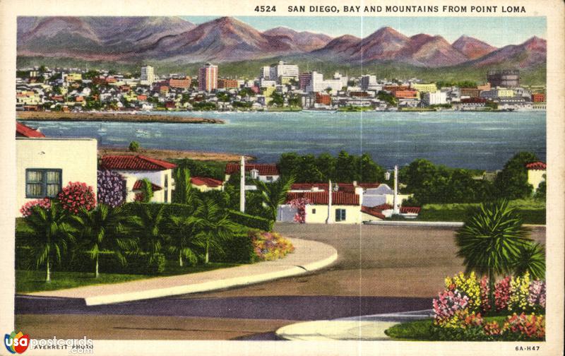 Bay and Mountains from Point Loma