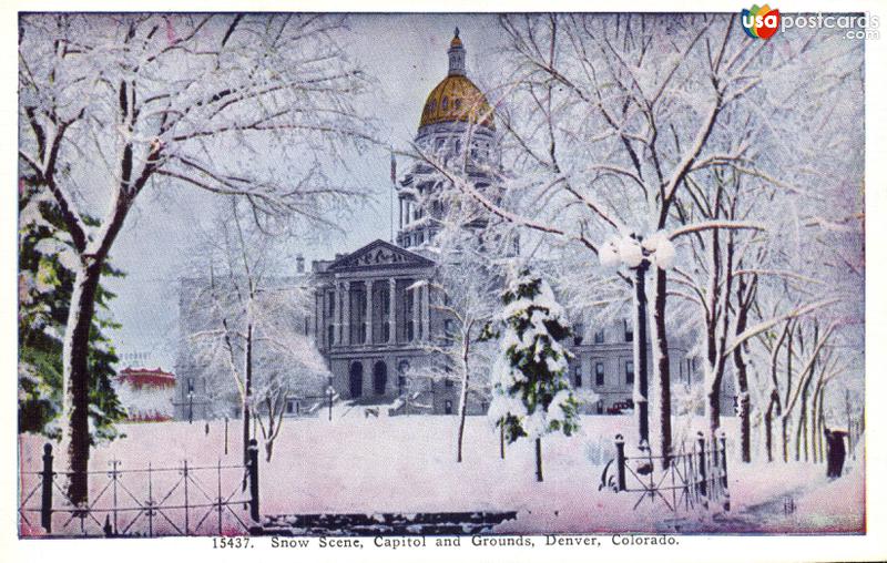 Snow Scene, Capitol and Grounds