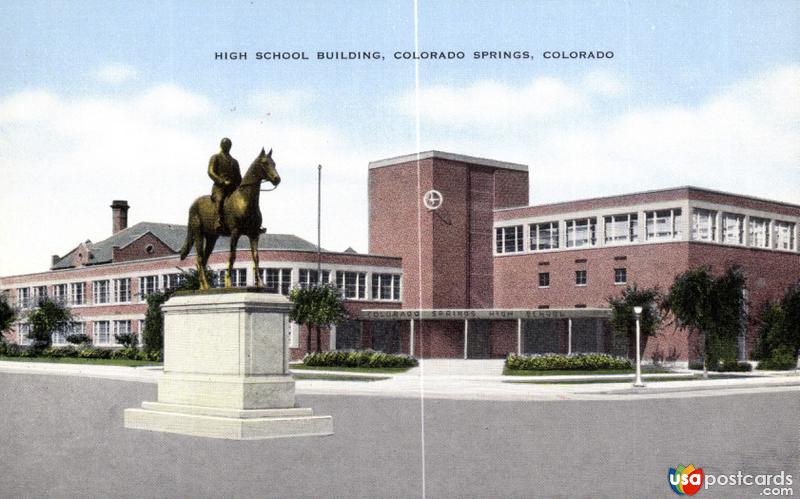 Pictures of Colorado Springs, Colorado, United States: High School Building