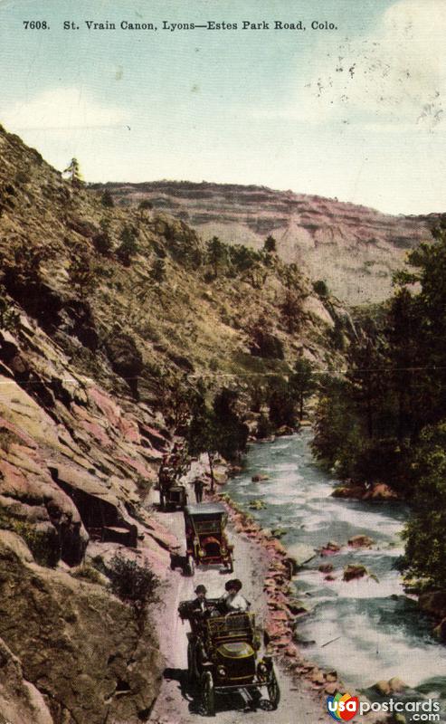 St. Vrain Canon, Lyons - Estes Park Road