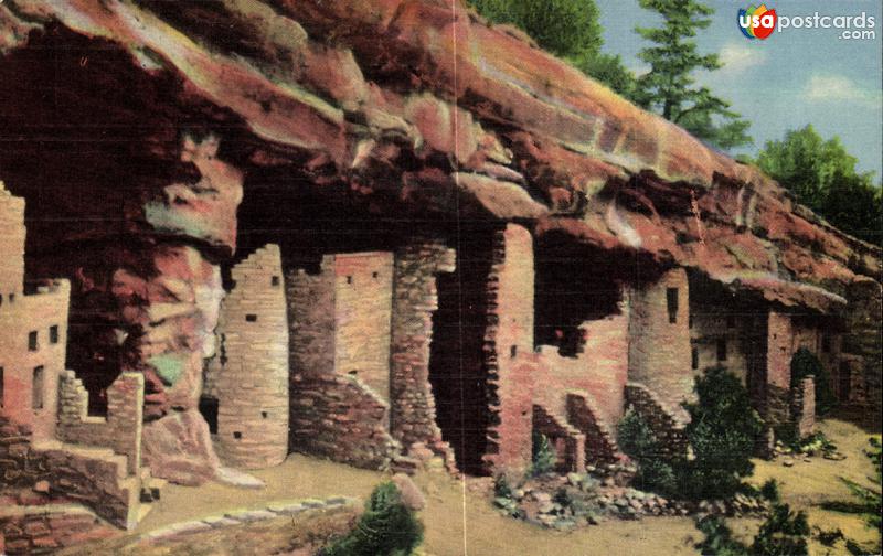 Vintage postcards of Manitou Springs