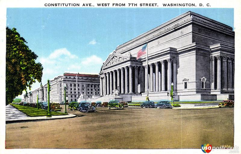 Constitution Ave., West from 7th Street