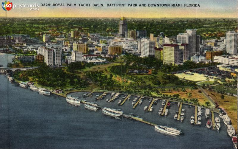 Royal Palm Yacht Basin. Bayfront Park and Downtown