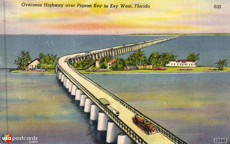 Overseas Highway over Pigeon Key to Key West