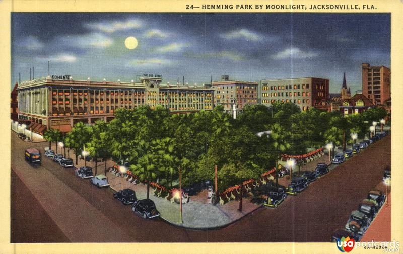 Hemming Park by Moonlight