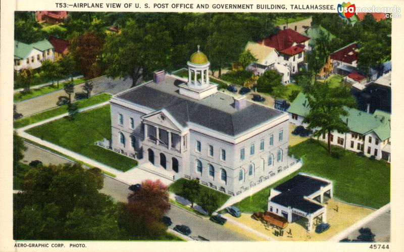Airplane View of U. S. Post Office and Government Building