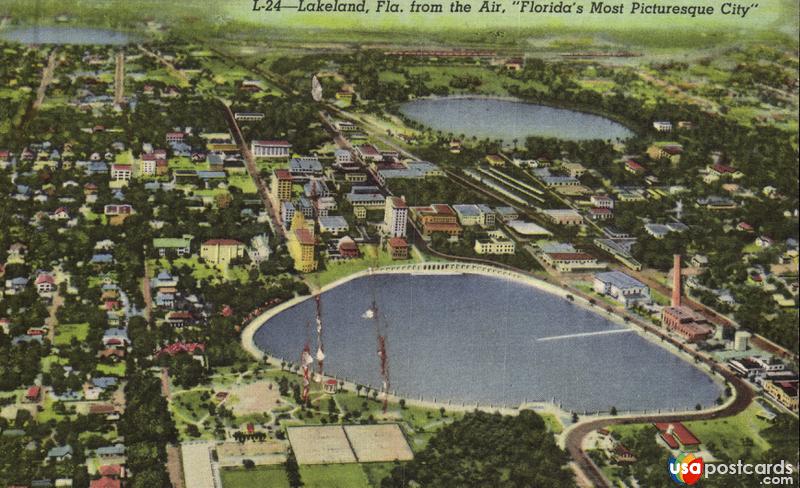 Lakeland from the Air, Florida´s Most Picturesque City
