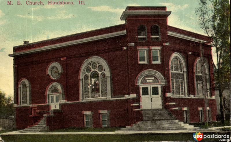 Pictures of Hindsboro, Illinois, United States: M. E. Church