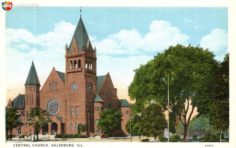 Pictures of Galesburg, Illinois, United States: Central Church