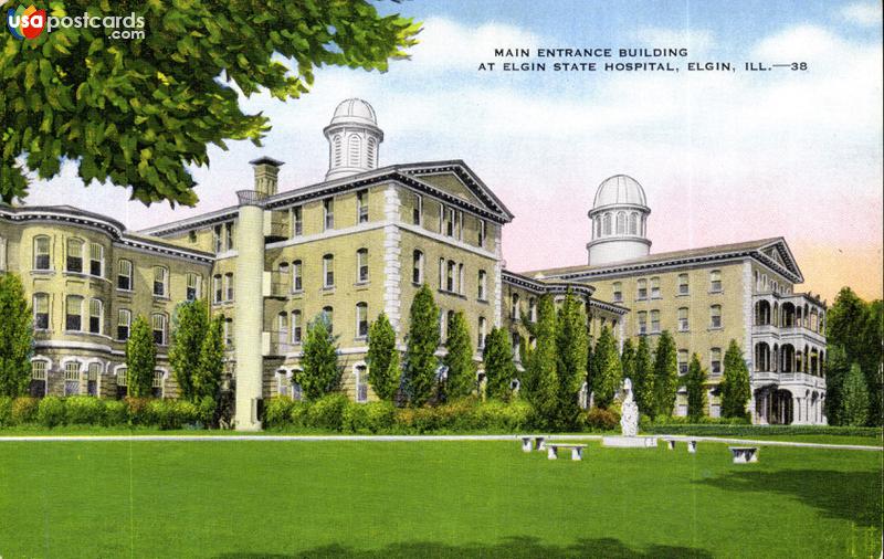 Main Entrance Building at Elgin State Hospital