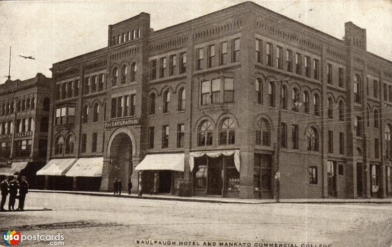 Pictures of Mankato, Minnesota, United States: Saulpaugh Hotel and Mankato Commercial College