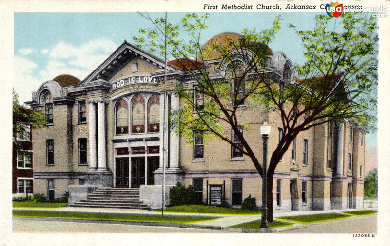 Pictures of Arkansas City, Kansas, United States: First Methodist Church / God is Love