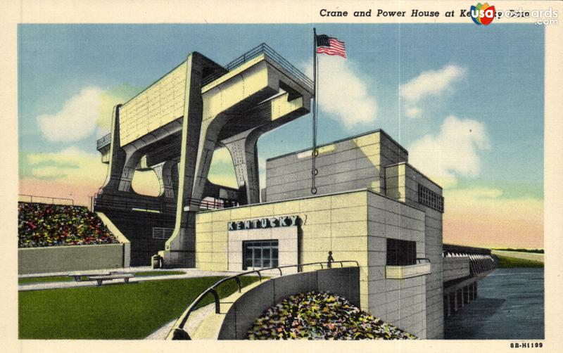 Crane and Power House at Kentucky Dam