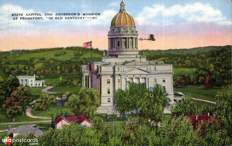 State Capitol and Governor´s Mansion at Frankfort