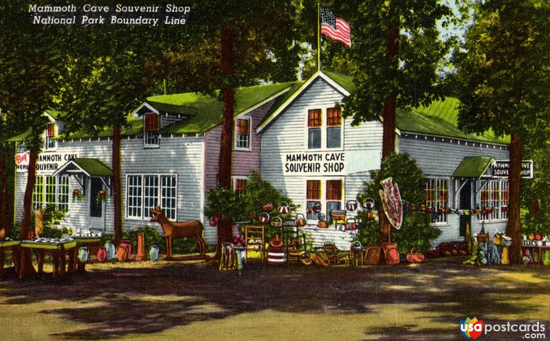 Mammoth Cave Souvenir Shop, National Park Boundary Line