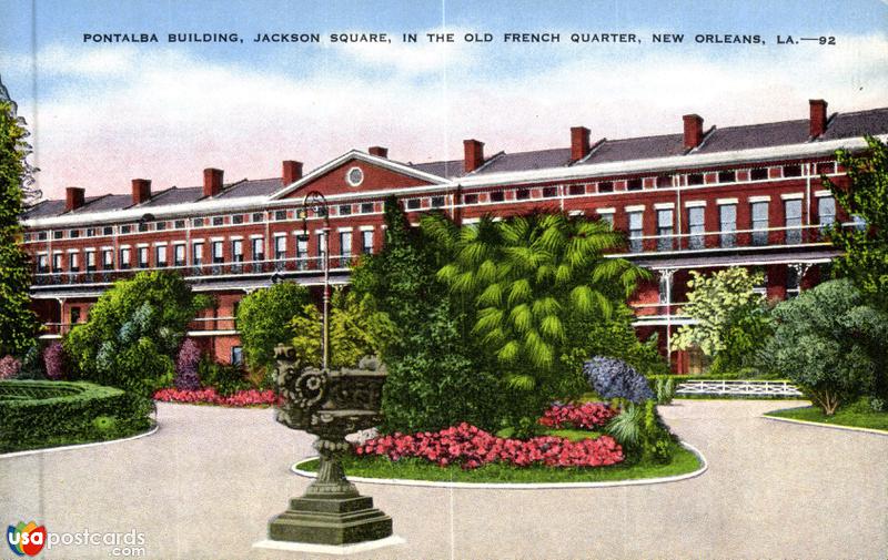 Pontalba Building, Jackson Square, in the Old French Quarter