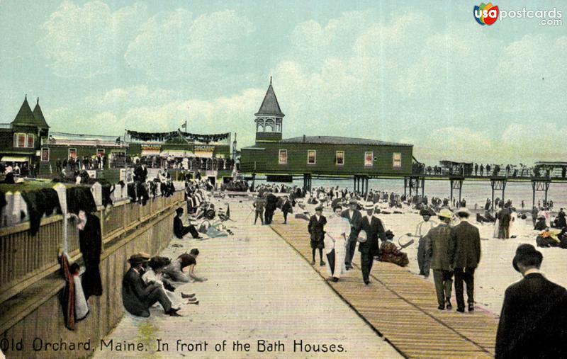 Old Orchard. In front of the Bath Houses