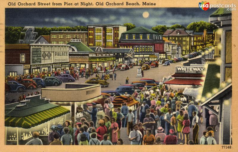 Old Orchard Street from Pier at Night