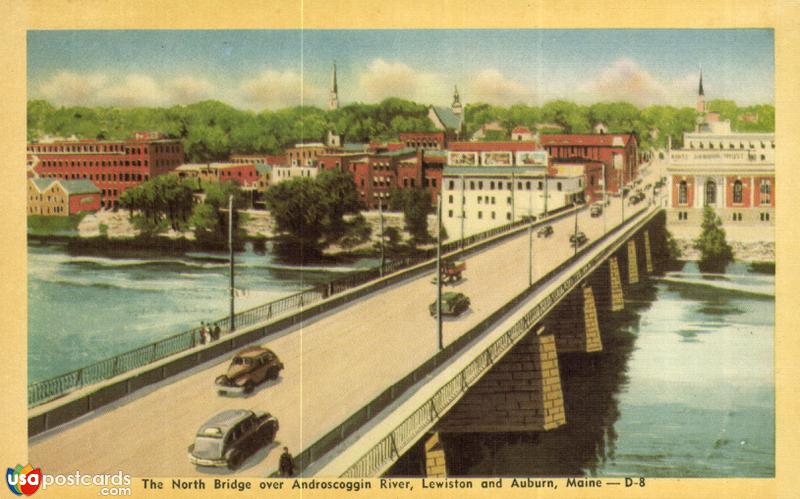 The North Bridge over Androscoggin River