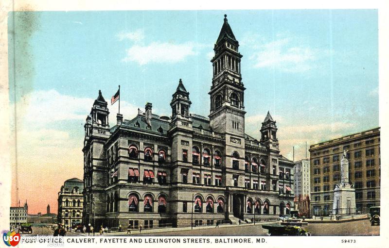 Post Office Calvert, Fayette and Lexington Streets