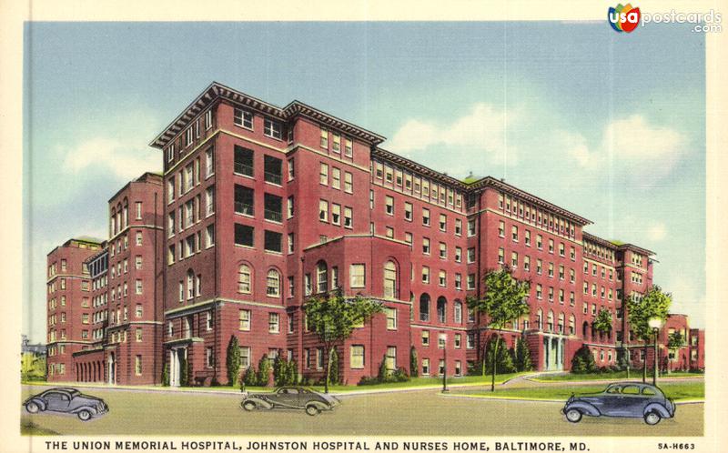 Pictures of Baltimore, Maryland, United States: The Union Memorial Hospital, Johnston Hospital and Nurses Home