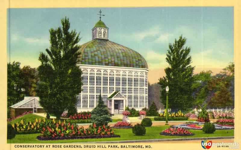 Pictures of Baltimore, Maryland, United States: Conservatory at Rose Gardens, Druid Hill Park