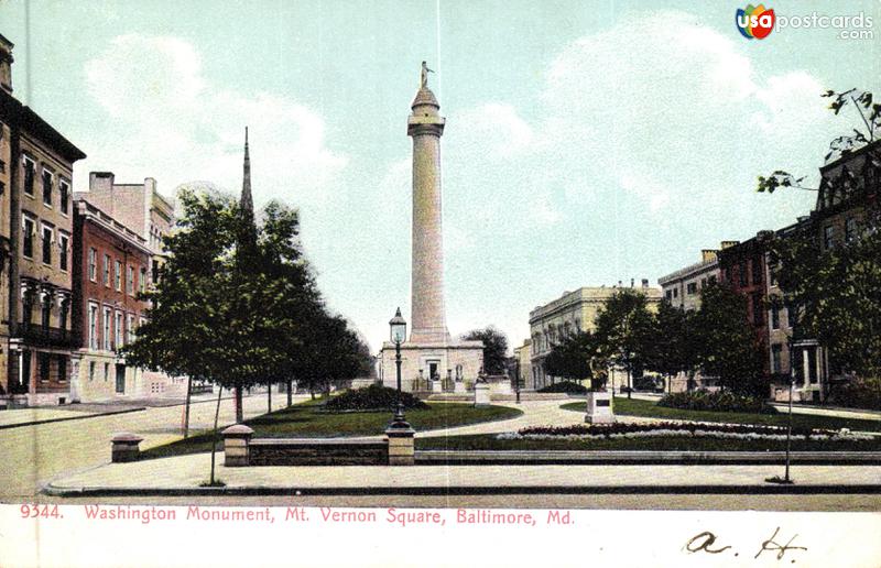 Pictures of Baltimore, Maryland, United States: Washington Monument. Vernon Square