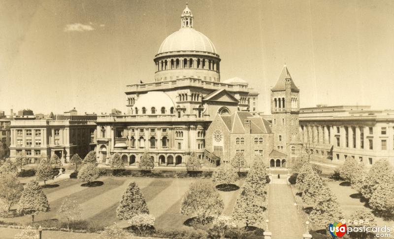 Vintage postcards of Boston