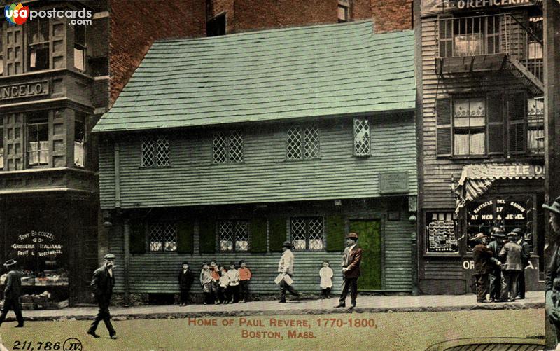 Home of Paul Revere, 1770-1800