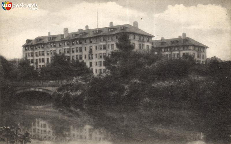 Vintage postcards of Boston