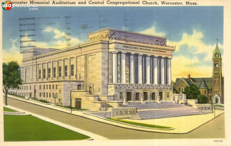 Worcester Memorial Auditorium and Central Congregational Church