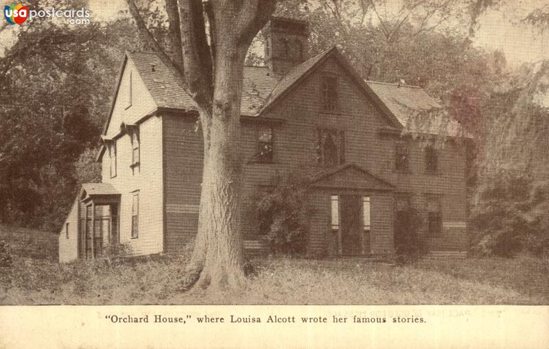 Pictures of Concord, Massachusetts, United States: Ochard House where Louisa Alcott wrote her famous stories