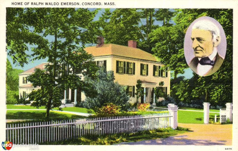 Pictures of Concord, Massachusetts, United States: Home of Ralph Waldo Emerson