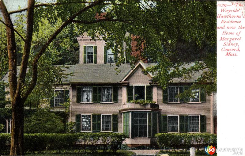 The Wayside, Hawthorne´s Residence and the Home of Margaret Sidney