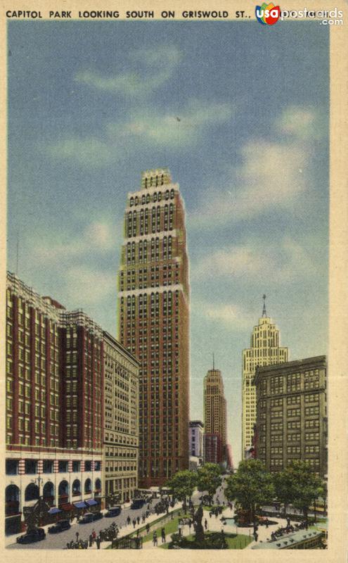 Capitol Park Looking South ons Griswold St.