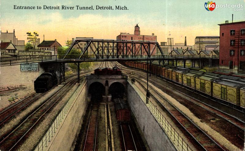 Entrance to Detroit River Tunnel