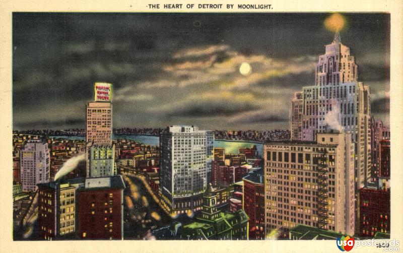 The Heart of Detroit by Moonlight