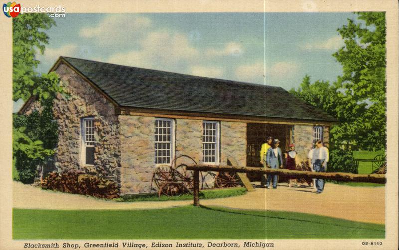 Blacksmith Shop, Greenfield Village, Edison Institute