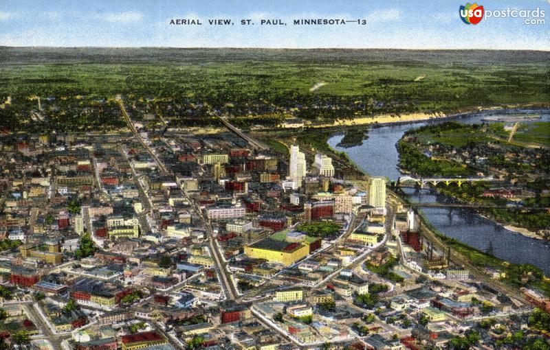 Pictures of St. Paul, Minnesota, United States: Aerial View, St. Paul