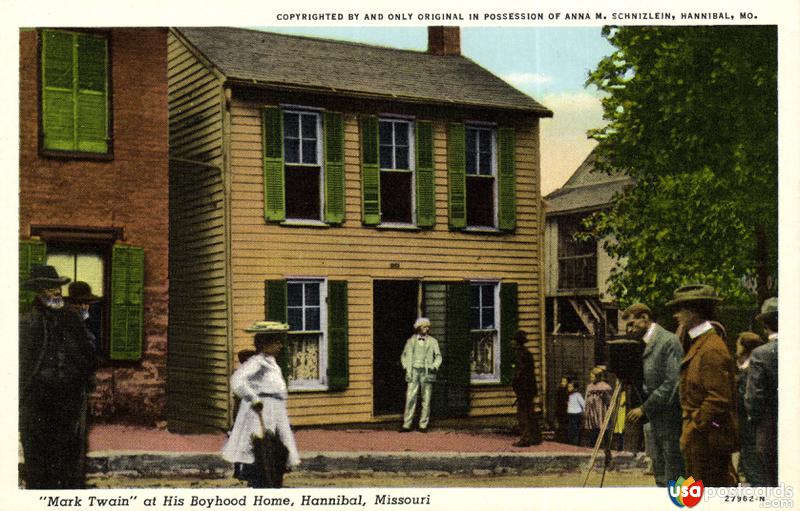 Mark Twain at His Boyhood Home